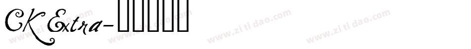 CK Extra字体转换
